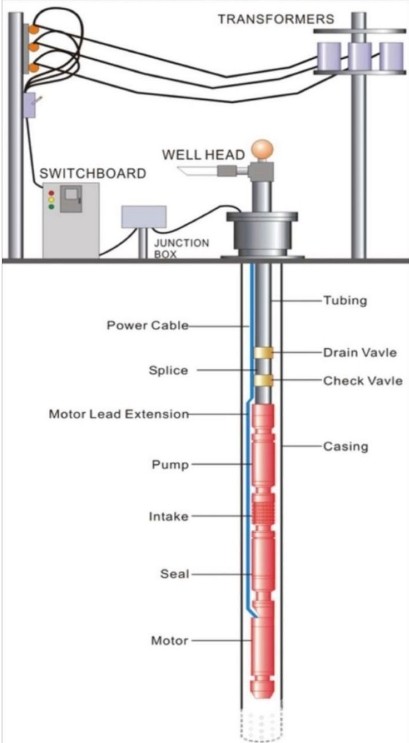 components of electric submersible pumps