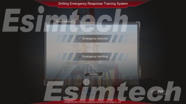 Drilling Emergency Exercise Simulation Training System